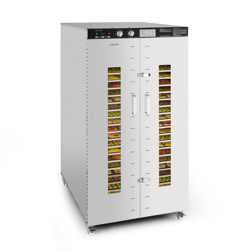Klarstein Master Jerky 24, szárítógép, 4500 W, 40 - 90 °C, 15 órás időzítő, nemesacél, ezüst